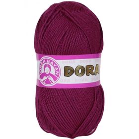 Dora 103 Mürdüm 100 gr El Örgü İpi Yünü