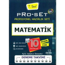 Dora Basım Yayın 7.Sınıf Matematik Pro-Test 10 Deneme