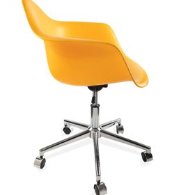 Dorcia Home Koyu Sarı Kolçaklı Ofis Sandalyesi