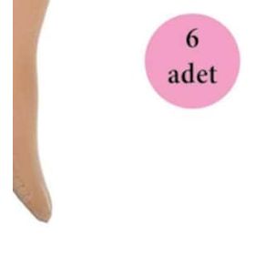 Dore Ten 57 6 Adet Masaj Kadın Çorap