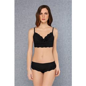 Doreanse 12432 Kadın Dantelli Dolgusuz Bralet Sütyen Külot Takım