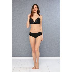 Doreanse 12436 Dantel Siyah Kadın Sütyen Slip Külot Seti