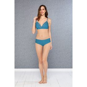 Doreanse 12436 Dantel Zümrüt Kadın Sütyen Slip Külot Seti