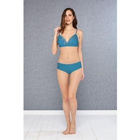 Doreanse 12436 Dantel Zümrüt Kadın Sütyen Slip Külot Seti