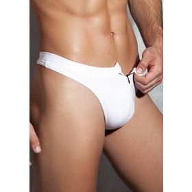 Doreanse 1354 Beyaz Fermuarlı Erkek G-String