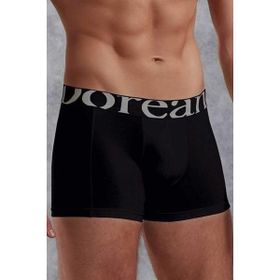 Doreanse 1777 Modal Torbalı Normal Paça Siyah Erkek Boxer