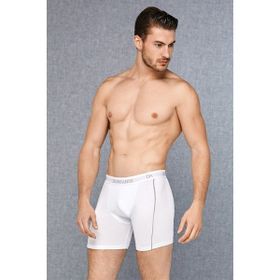 Doreanse 1780 Modal Çizgili Normal Paça Beyaz Erkek Boxer