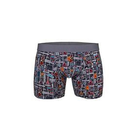 Doreanse 1816 Katalog Rengi Erkek Modal Renkli Baskılı Torbalı Normal Paça Boxer