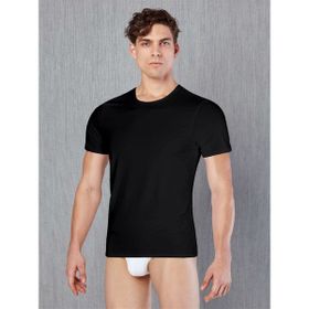 Doreanse 2531 Siyah Erkek Koton Kumaş T-Shirt