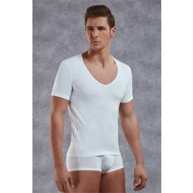 Doreanse 2820 Erkek Modal Derin V Yaka Kısa Kol T Shirt