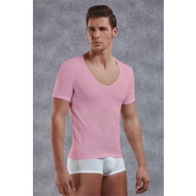Doreanse 2820 Erkek Modal Derin V Yaka Kısa Kol T Shirt