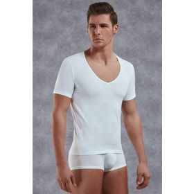 Doreanse 2820 Erkek Modal Derin V Yaka Kısa Kol T Shirt