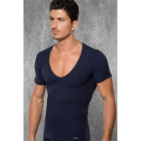 Doreanse 2820 Yırtık Yaka Sarı Erkek T-shirt