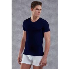 Doreanse 2855 Lacivert Erkek V Yaka Kısa Kol T Shirt