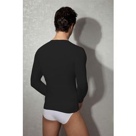 Doreanse 2955 Erkek Modal Geniş Yaka Uzun Kol T Shirt