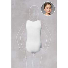 Doreanse 450 Kız Çocuk Beyaz Modal Geniş Yaka Sıfır Kol Body