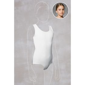 Doreanse 450 Kız Çocuk Beyaz Modal Geniş Yaka Sıfır Kol Body