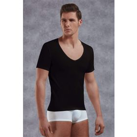 Doreanse Siyah Derin V tshirt