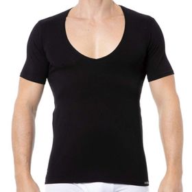 Doreanse Siyah Derin V tshirt