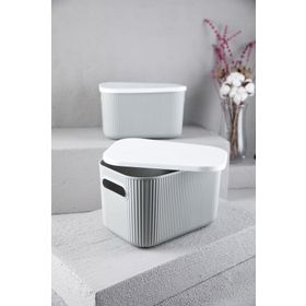 Doreline Storage 6 lt Gri Çok Amaçlı Kapaklı Saklama Kutusu