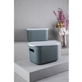 Doreline Storage 6 lt Gri Çok Amaçlı Kapaklı Saklama Kutusu