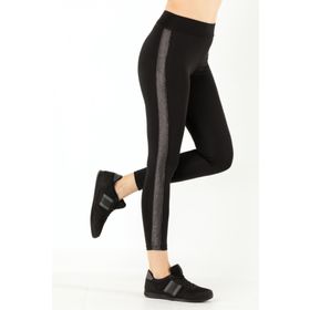 Doremi Active Sportive Parlak Çizgili Tayt