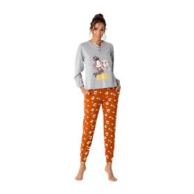Doremi Bayan Gri Melanj S/M Pijama Takımı
