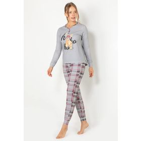 Doremi Bayan Gri M/L Pijama Takımı