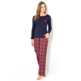 Doremi Bayan Lacivert M/L Pijama Takımı