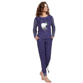 Doremi Bayan Lacivert M/L Pijama Takımı