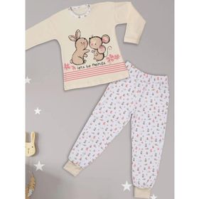 Doremi Bej Kız Çocuk Pijama Takımı