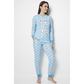 Doremi Born To Sleep Turkuaz L/XL Bayan Pijama Takımı