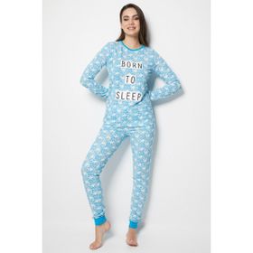 Doremi Born To Sleep Turkuaz L/XL Bayan Pijama Takımı