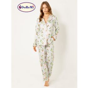 Doremi Doğal Viskon Düğmeli Pijama Takımı