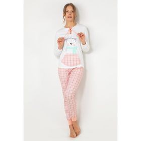 Doremi Ekru M/L Bayan Pijama Takımı
