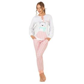 Doremi Ekru S/M Bayan Pijama Takımı