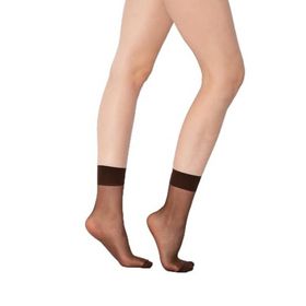 Doremi Kahverengi Parlak İnce Soket Çorap