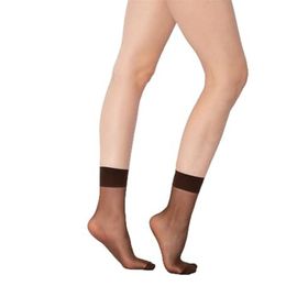 Doremi Kahverengi Parlak İnce Soket Çorap