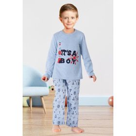 Doremi Mavi Melanj Erkek Çocuk Pijama Takımı
