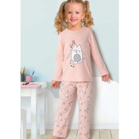 Doremi Pembe Melanj Kız Çocuk Pijama Takım