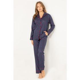 Doremi S-M Doğal Viskon Düğmeli Pijama Takımı