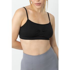 Doremi Seamless Siyah İnce Askılı Büstiyer