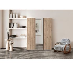 Doressa Bony Brown 3 Kapılı Kahverengi Gardırop
