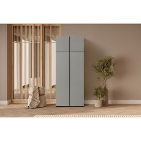 Doressa Bony Grey 2 Kapılı Modüllü Gri Gardırop