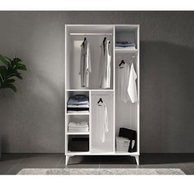 Doressa Evia 3 Kapılı Beyaz Gardırop