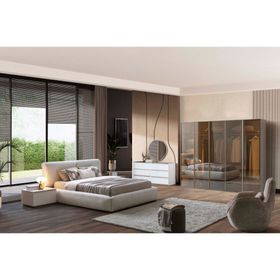 Doressa Lobby Reflekte Camlı Çam Gardırop