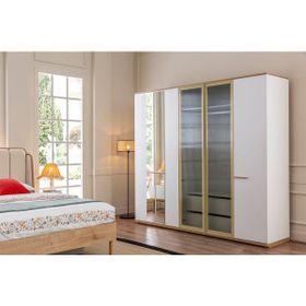 Doressa Lund Option 2 Beyaz Gardırop