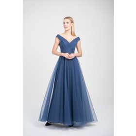 Doridorca 5923038 Indigo Kadın Abiye Elbise
