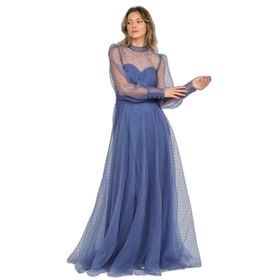 Doridorca 5923054 Indigo Kadın Abiye Elbise