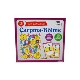 Dört İşlem Kartları Çarpma / Bölme 7-8 Yaş - Yağmur Çocuk